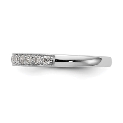 14k White Gold 1/3 carat Diamond Complete Wedding Band