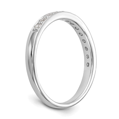 14k White Gold 1/3 carat Diamond Complete Wedding Band