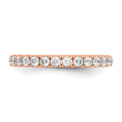 True Origin 14K Rose Gold 1/2 carat Lab Grown Diamond VS+ F+ Complete Wedding Band