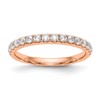 True Origin 14K Rose Gold 1/2 carat Lab Grown Diamond VS+ F+ Complete Wedding Band