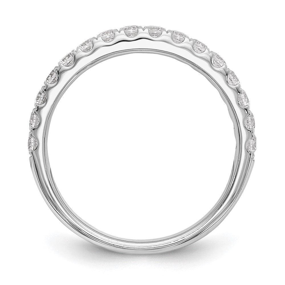 14k White Gold 1/2 carat Diamond Complete Wedding Band