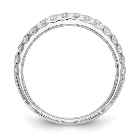 14k White Gold 1/2 carat Diamond Complete Wedding Band