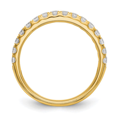 True Origin 14K Yellow Gold 1/2 carat Lab Grown Diamond VS+ F+ Complete Wedding Band