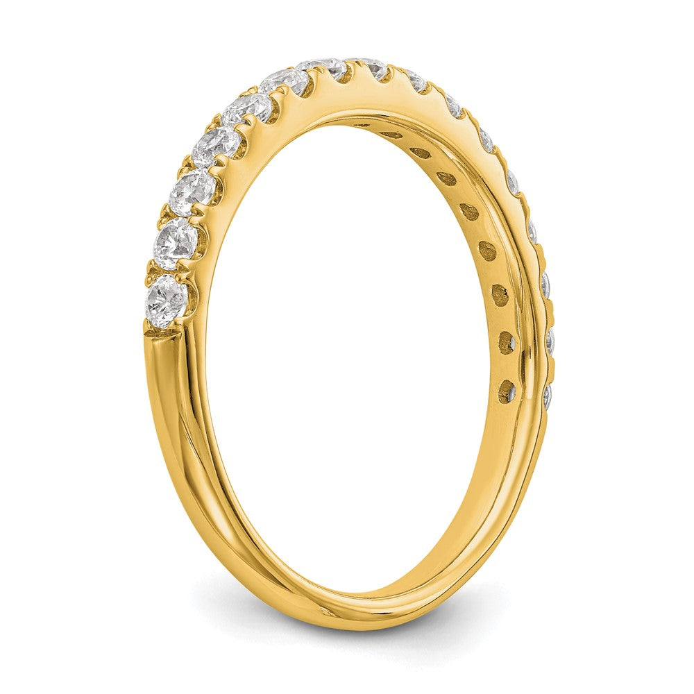 True Origin 14K Yellow Gold 1/2 carat Lab Grown Diamond VS+ F+ Complete Wedding Band