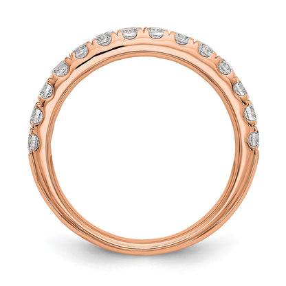 True Origin 14K Rose Gold 3/4 carat Lab Grown Diamond VS+ F+ Complete Wedding Band