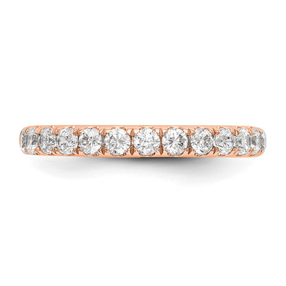 True Origin 14K Rose Gold 3/4 carat Lab Grown Diamond VS+ F+ Complete Wedding Band