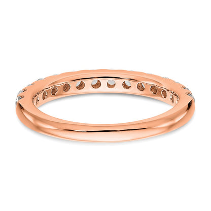 True Origin 14K Rose Gold 3/4 carat Lab Grown Diamond VS+ F+ Complete Wedding Band