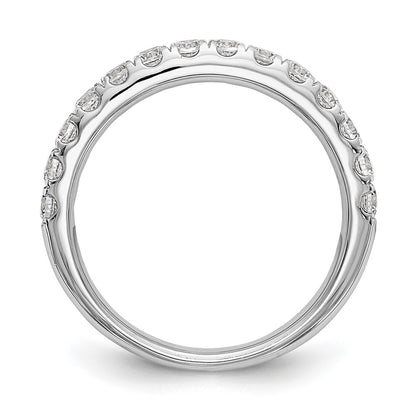 14k White Gold 3/4 carat Diamond Complete Wedding Band