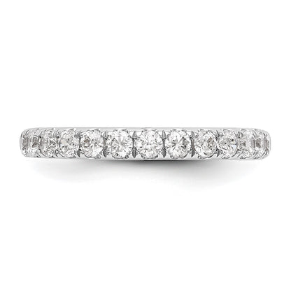 14k White Gold 3/4 carat Lab Grown Diamond VS/SI+ G+ Complete Wedding Band