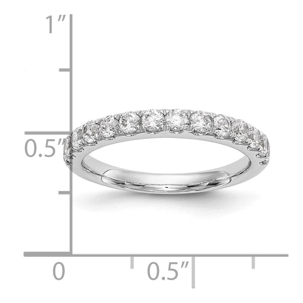 14k White Gold 3/4 carat Diamond Complete Wedding Band