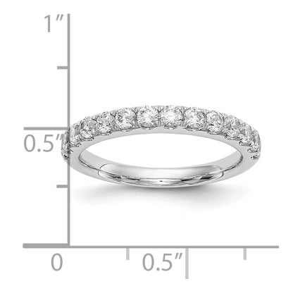 14k White Gold 3/4 carat Diamond Complete Wedding Band