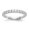 14k White Gold 3/4 carat Lab Grown Diamond VS/SI+ G+ Complete Wedding Band