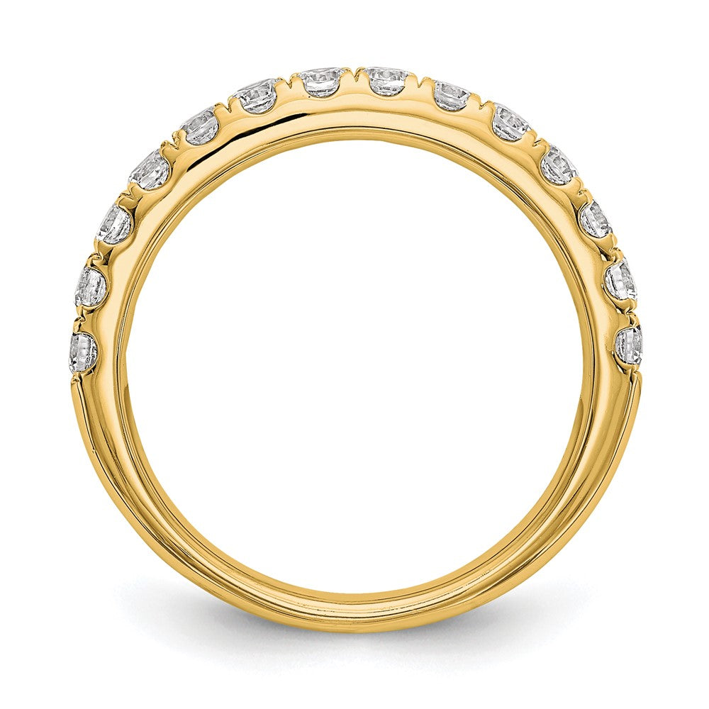 True Origin 14K Yellow Gold 3/4 carat Lab Grown Diamond VS+ F+ Complete Wedding Band