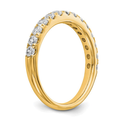 True Origin 14K Yellow Gold 3/4 carat Lab Grown Diamond VS+ F+ Complete Wedding Band