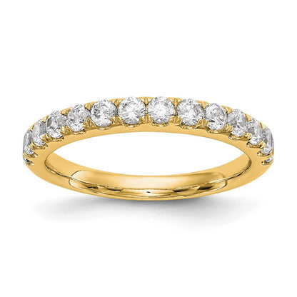 True Origin 14K Yellow Gold 3/4 carat Lab Grown Diamond VS+ F+ Complete Wedding Band