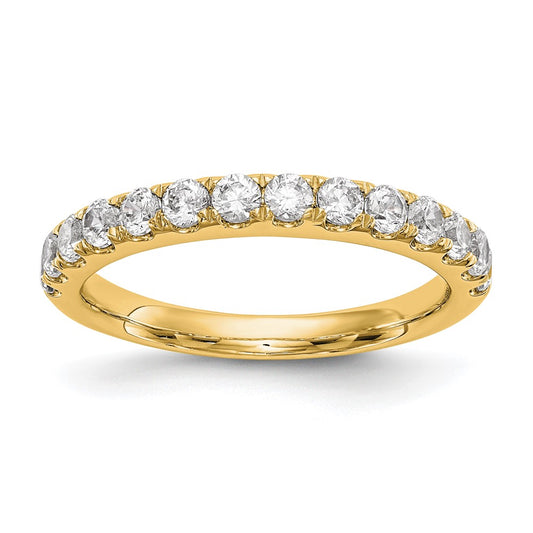 True Origin 14K Yellow Gold 3/4 carat Lab Grown Diamond VS+ F+ Complete Wedding Band