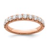 True Origin 14K Rose Gold 7/8 carat Lab Grown Diamond VS+ F+ Complete Wedding Band