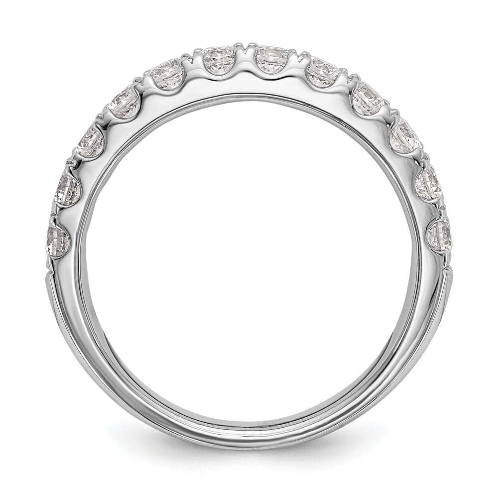 14k White Gold 7/8 carat Lab Grown Diamond VS/SI+ G+ Complete Wedding Band