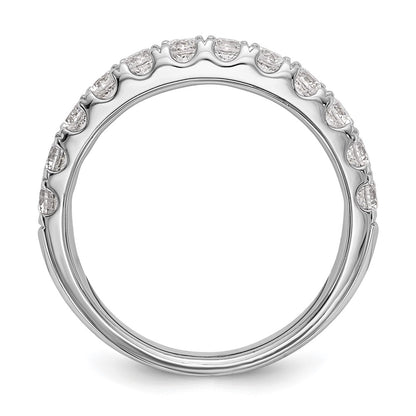 14k White Gold 7/8 carat Lab Grown Diamond VS/SI+ G+ Complete Wedding Band