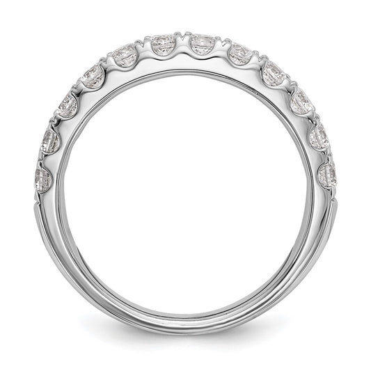 14k White Gold 7/8 carat Lab Grown Diamond VS/SI+ G+ Complete Wedding Band