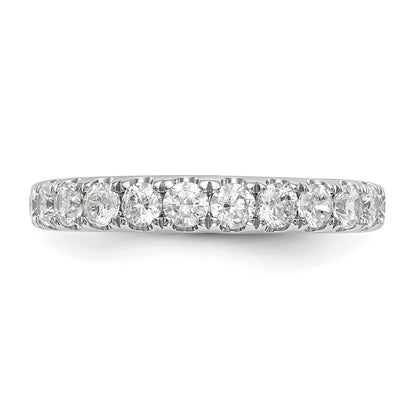 14k White Gold 7/8 carat Lab Grown Diamond VS/SI+ G+ Complete Wedding Band