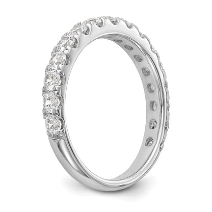 14k White Gold 7/8 carat Lab Grown Diamond VS/SI+ G+ Complete Wedding Band