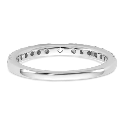 14K White Gold Peg Set 1/2 carat Diamond Semi-mount Engagement Ring