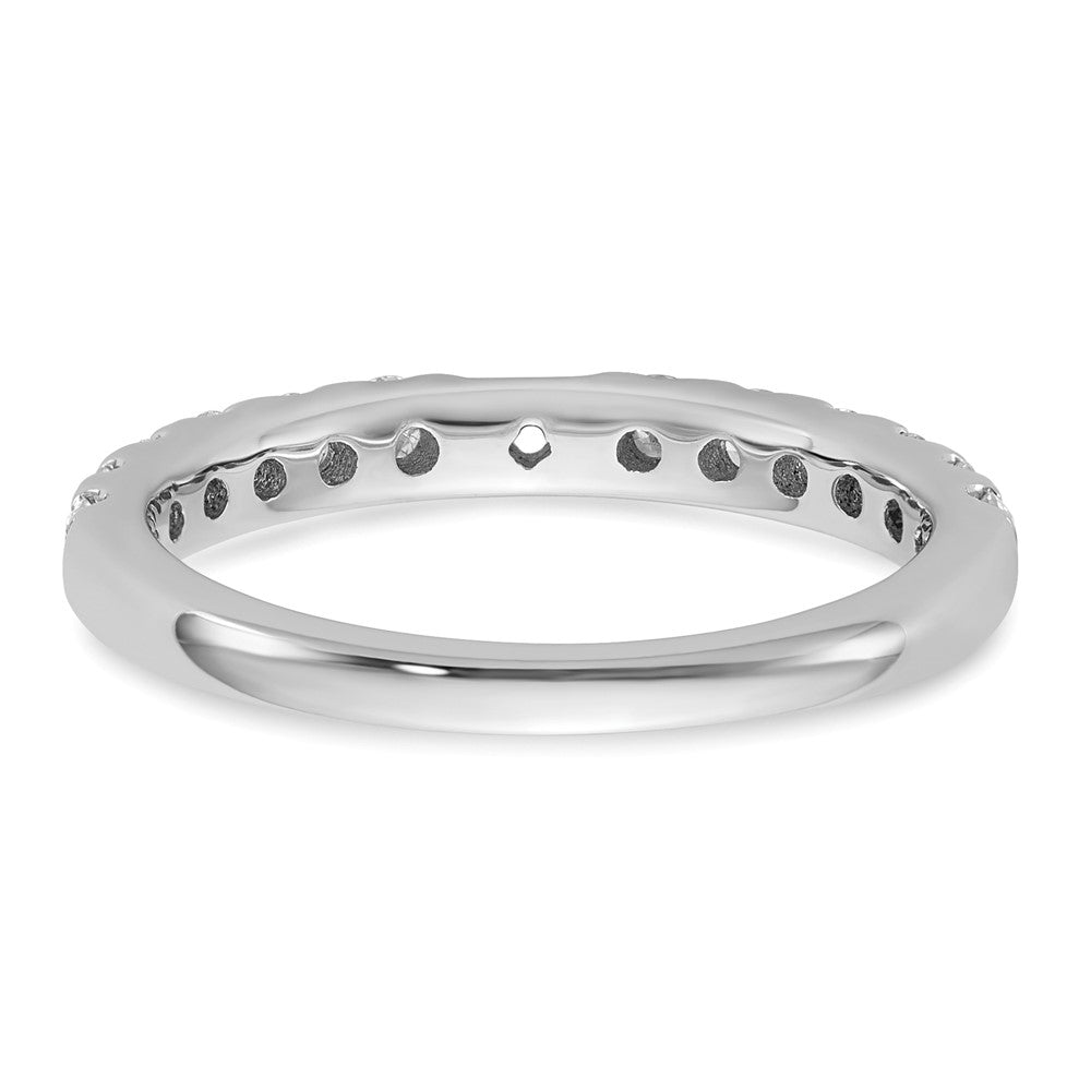 14K White Gold Peg Set 5/8 carat Diamond Semi-mount Engagement Ring