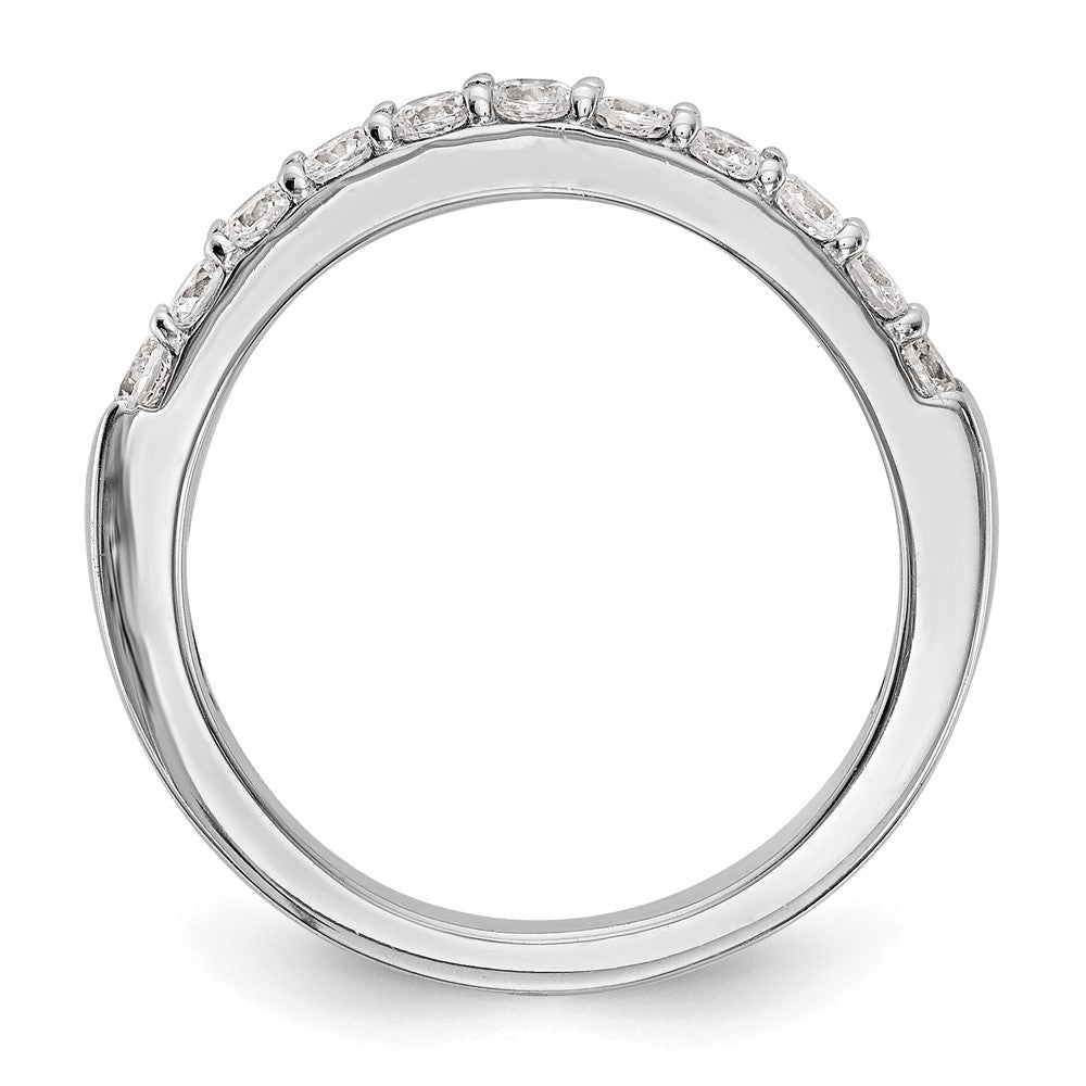 14k White Gold 1/2 carat Diamond Complete Wedding Band