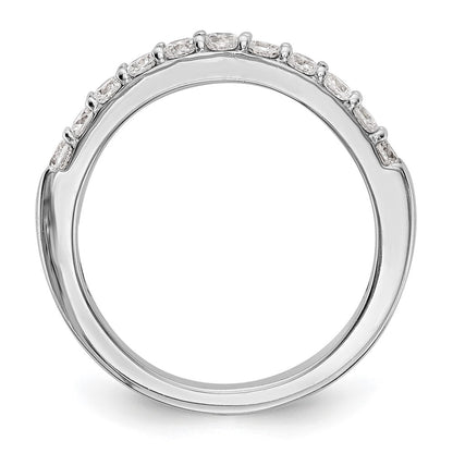 14k White Gold 1/2 carat Diamond Complete Wedding Band