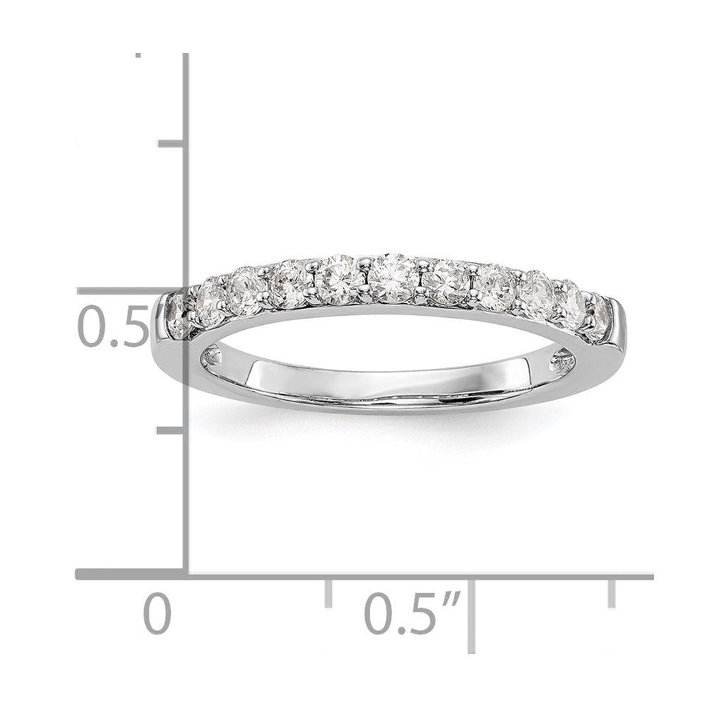 14k White Gold 1/2 carat Diamond Complete Wedding Band