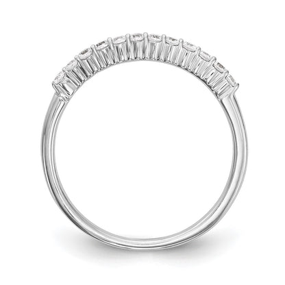 14k White Gold 1/4 carat Diamond Complete Wedding Band