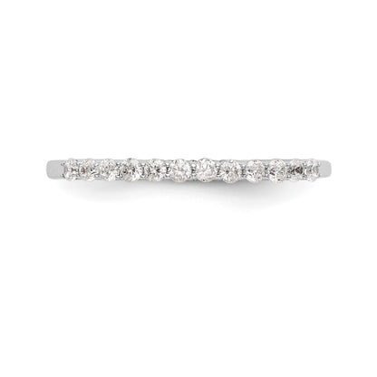 14k White Gold 1/4 carat Diamond Complete Wedding Band
