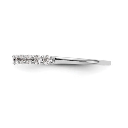 14k White Gold 3/8 carat Lab Grown Diamond VS/SI+ G+ Complete Wedding Band