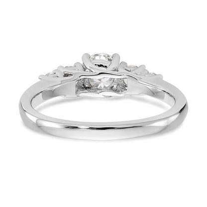 14k White Gold 1/2 carat Diamond Complete Wedding Band
