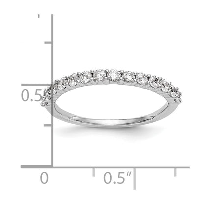 14k White Gold 1/2 carat Diamond Complete Wedding Band