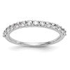 14k White Gold 3/8 carat Lab Grown Diamond VS/SI+ G+ Complete Wedding Band