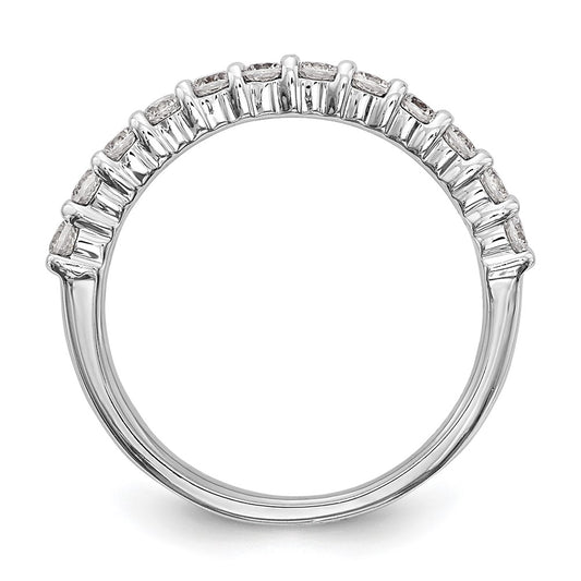 14k White Gold 5/8 carat Diamond Complete Wedding Band