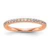 True Origin 14K Rose Gold 3/8 carat Lab Grown Diamond VS+ F+ Complete Wedding Band