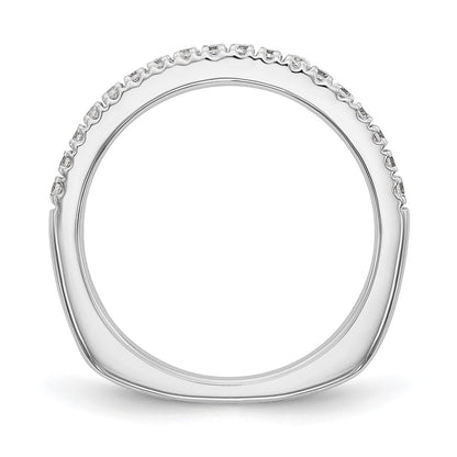 True Origin 14K White Gold 3/8 carat Lab Grown Diamond VS+ F+ Complete Wedding Band