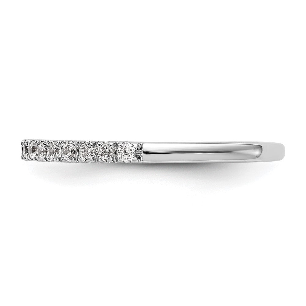 True Origin 14K White Gold 3/8 carat Lab Grown Diamond VS+ F+ Complete Wedding Band