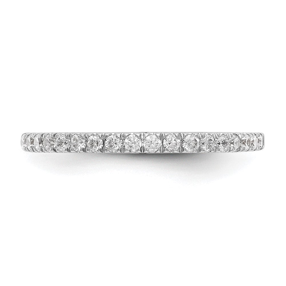 True Origin 14K White Gold 3/8 carat Lab Grown Diamond VS+ F+ Complete Wedding Band