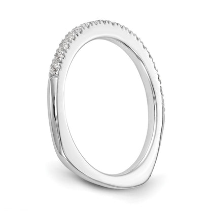 True Origin 14K White Gold 3/8 carat Lab Grown Diamond VS+ F+ Complete Wedding Band