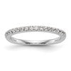 True Origin 14K White Gold 3/8 carat Lab Grown Diamond VS+ F+ Complete Wedding Band