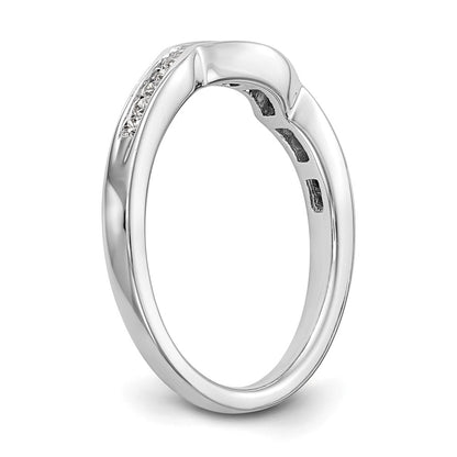 14k White Gold 1/5 carat Lab Grown Diamond VS/SI+ G+ Complete Wedding Band