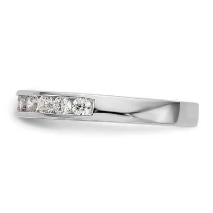14k White Gold 1/2 carat Lab Grown Diamond VS/SI+ G+ Complete Wedding Band