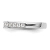 14K White Gold 1/2 carat Princess Diamond Channel-set Complete Wedding Band