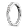 14K White Gold 1/2 carat Princess Diamond Channel-set Complete Wedding Band