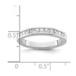 14K White Gold 1/2 carat Princess Diamond Channel-set Complete Wedding Band