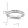 14K White Gold 1/2 carat Princess Diamond Channel-set Complete Wedding Band
